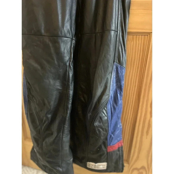 Vintage Northstar Snowmobile Overalls Leather Size M Racing Some Wear - Picture 8 of 10